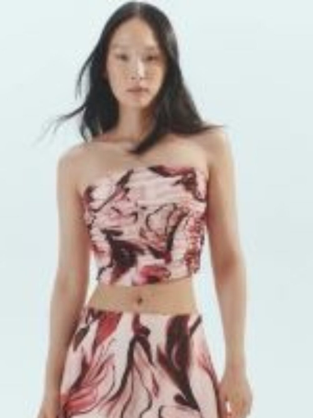NWT H&M Bandeau Crop Top Size Medium